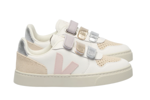 Veja sneakers V10, wi/roze (maat 23-35)