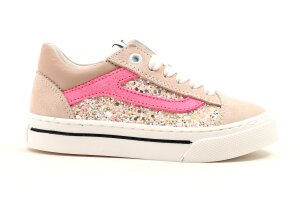 Poldino sneakers, roze glitter (maat 24-38)