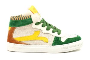 Rondinella basketters, beige/groen (maat 27-35)