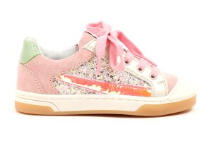 Romagnoli sneaker, glitter roze (maat 24-32)