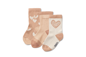 Liewood korte sokken, 3-pack sweetheart mix (maat 19/22 - 33/36)