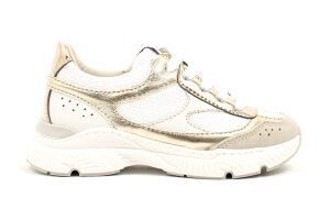 Bana & Co runners, wit/goud (maat 25-36)