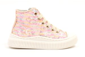 Beberlis basketters, multi glitter roze (maat 25-34)