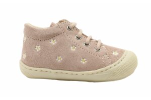 Naturino veterschoentje, roze madeliefjes (maat 18-23)