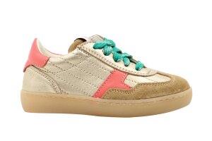 Ocra sneakers, goud/roze (maat 25-36)