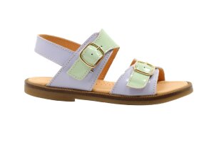 Ocra sandaal, munt/lila (maat 25-35)