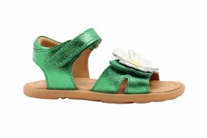 Bisgaard sandaal BAREFOOT, groen (maat 26-33)