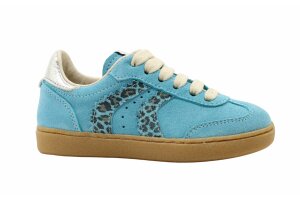 Bana & Co sneakers, turquoise/ leopard (maat 24-35)