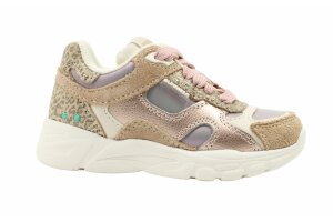Bunnies runners, shiny metallic/sand  (maat 24-33)