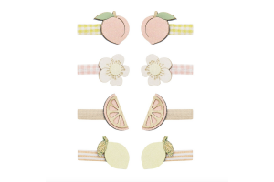 Mimi & Lula, peachy citrus mini clips