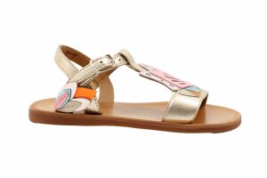 Pom d'api sandaal, papillon goud (maat 27-34)