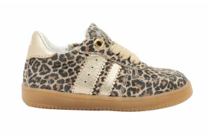 Pinocchio by Hip sneakertjes, leopard/goud (maat 20-25)
