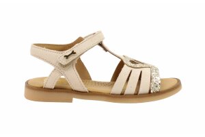 Stones and Bones sandaal, zilver (maat 27-34)