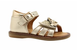 Bana & Co sandaal, bloemetjes goud (maat 20-26)