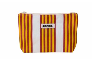 Fonda pouch, geel bordeaux