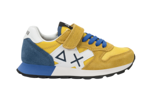 SUN68 runner, geel/cobalt (maat 30-34)
