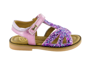 Stones and Bones sandaal, glitter roze (maat 26-35)