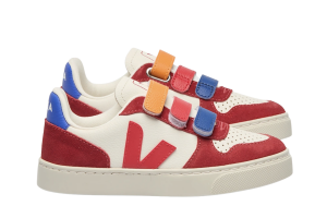 Veja sneakers V10, wit/rood (maat 23-35)