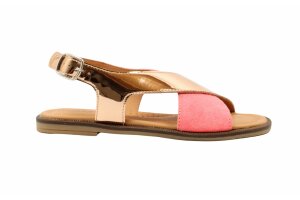 Romagnoli sandaal, rosé/fluoroze (maat 31-40)