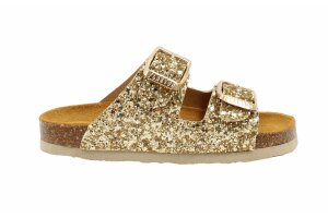 Plakton slipper, glitter goud (maat 26-35)