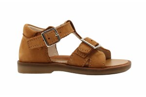 Beberlis sandaaltjes, cognac (maat 19-25)