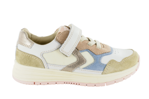 Stones and Bones runners, wit/pastel (maat 28-40)