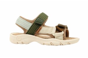 Bisgaard sandaal, multicolor kaki (maat 25-38)
