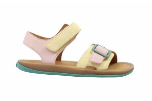 Camper sandaal, roze/lichtgeel (maat 26-38)