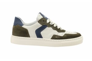Bana & Co sneaker, wit/kaki/navy (maat 33-40)
