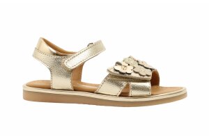 Bana & Co sandaal, goud bloemetje (maat 27-34)