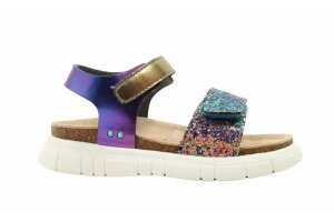 Bunnies sandalen, multicolor glitter (maat 27-35)