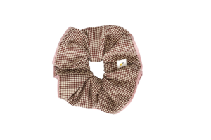 Sticky Lemon scrunchie, gingham tree + phloem