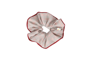 Sticky Lemon scrunchie, tartan ferm + rosehip