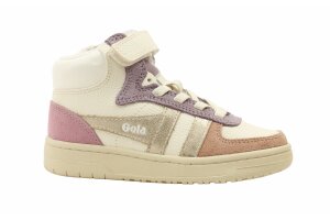 Gola sneakers Talon, wit/pastel/goud (maat 28-37)