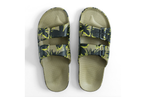 Freedom Moses slipper, island kaki (maat 24-43)