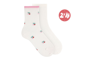 Condor 2-pack sokken, 202 cherry (maat 19/22- 32/35)