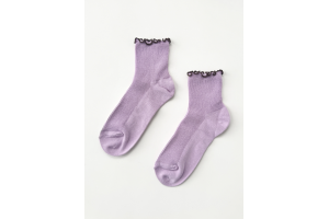 Le bon shoppe sokken, Ruffled lilac (36 - 41)