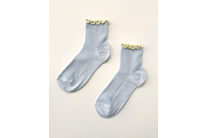 Le bon shoppe sokken, Ruffled baby blue (36 - 41)
