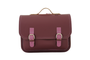 Own Stuff boekentas, lagere school aubergine/roze