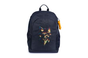 Stones and Bones rugzak, Lagere school Elan Wolf navy