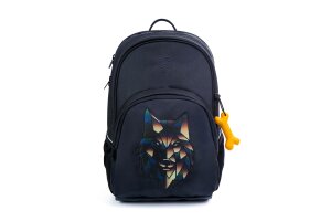 Stones and Bones rugzak, Lagere school Aspen Wolf navy