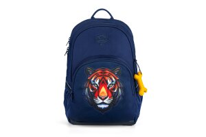 Stones and Bones rugzak, Lagere school Aspen Tiger blauw