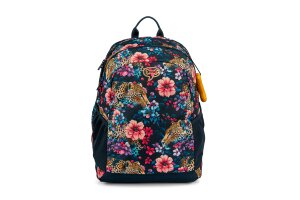 Stones and Bones rugzak, Lagere school Elan Floral navy