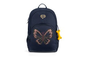 Stones and Bones rugzak, Lagere school Aspen Butterfly navy