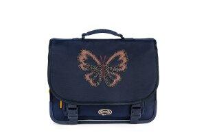 Stones and Bones boekentas, Lagere school Cedar Butterfly navy