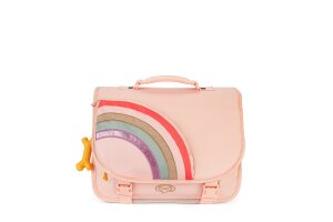 Stones and Bones boekentas, Lagere school Lily Rainbow roze