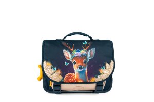 Stones and Bones boekentas, Lagere school Lotus Fairy fawn navy