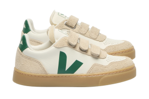 Veja sneakers V90, wit/groen(maat 23-39)