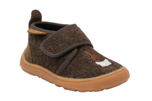Bisgaard barefoot pantoffel, nijntje bruin (maat 19-27)