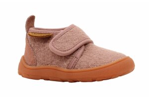 Bisgaard barefoot pantoffel, roze wol (maat 19-32)
